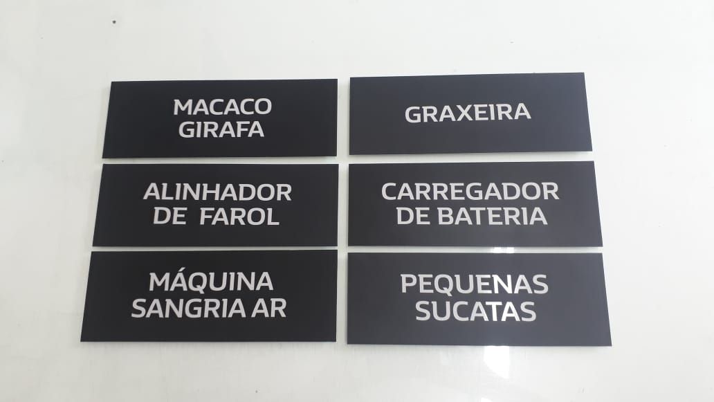 Placas PVC 13 - Projeto de placas pvc realizado pela MV Print em Belo Horizonte